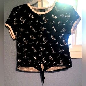 Midnight Hour Dinosaur Crop Top